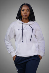 Arctic Edge White Hoodie – Signature Blacmoose