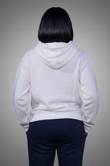 Arctic Edge White Hoodie – Signature Blacmoose