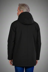 Midnight Shield™ Black Waterproof Long Jacket – Windbreaker for Men & Women